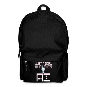 Girl who loves AI artificial intelligence - Backpack - black - Front