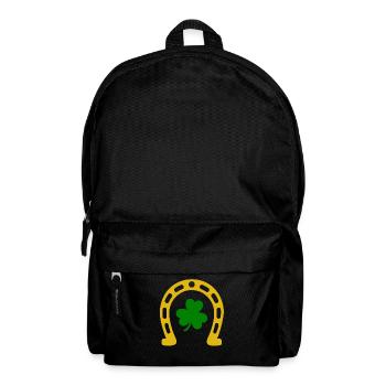St Patricks Day Accessories Ireland Shamrock Decoration - Backpack - black - Front