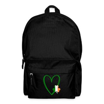 St Patricks Day Accessories Ireland Shamrock Decoration - Backpack - black - Front