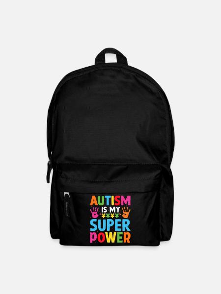 autism is my super power - Backpack - black