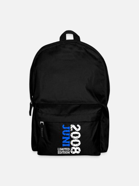 2008 Juni Limited Edition Geburtstag Geschenk - Rucksack - Schwarz