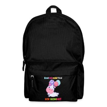 Kindergarten 2023 Ich Komme Mädchen Kita Geschenk - Rucksack - Schwarz - Vorne