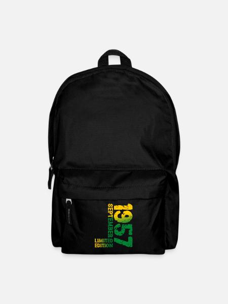 1957 September Limited Edition 66. Geburtstag Deko - Rucksack - Schwarz