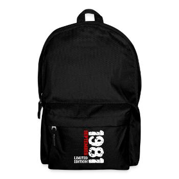 1981 September Limited Edition 42. Geburtstag Deko - Rucksack - Schwarz - Vorne
