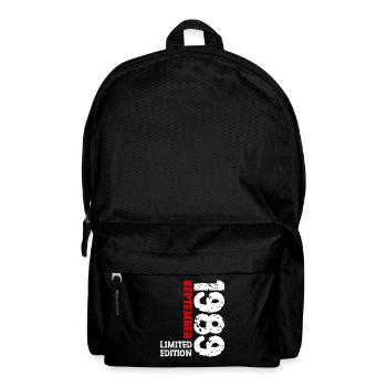 1989 September Limited Edition 34. Geburtstag Deko - Rucksack - Schwarz - Vorne