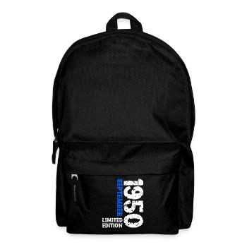 1950 September Limited Edition 73. Geburtstag Deko - Rucksack - Schwarz - Vorne