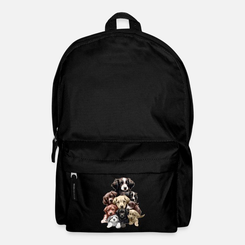 Lustige Hunde - Rucksack - Schwarz