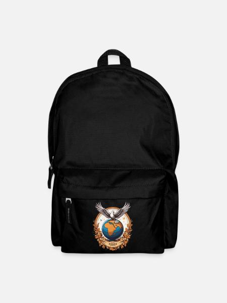 Weltfrieden auf der Erde - Rucksack - Schwarz