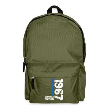 1967 December Limited Edition 56th Birthday Decoration - Backpack - olive green - Front
