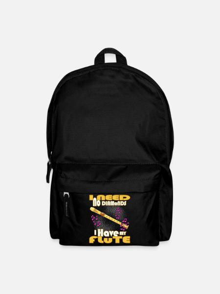 flöte blasmusik klarinette - Rucksack - Schwarz