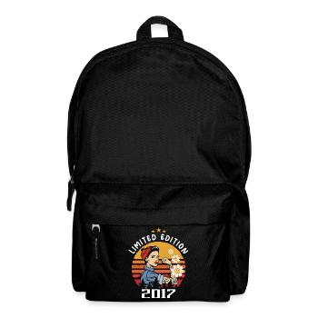Retro Geburtsjahr 2017 Vintage Geburtstag 2017 - Rucksack - Schwarz - Vorne