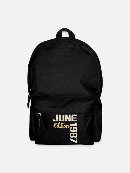 Born in June 1987 Gift June 1987 Birthday - Backpack - black
