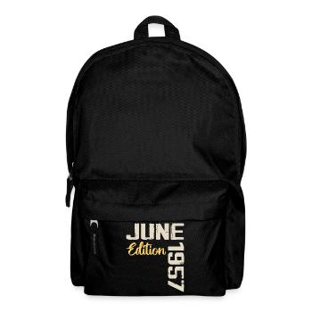 Born in June 1957 Gift June 1957 Birthday - Backpack - black - Front