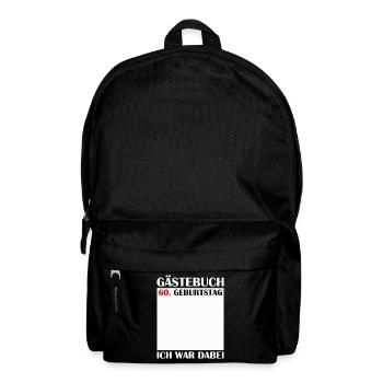 60. Geburtstag Frauen 60 Jahre Männer Geschenk - Rucksack - Schwarz - Vorne