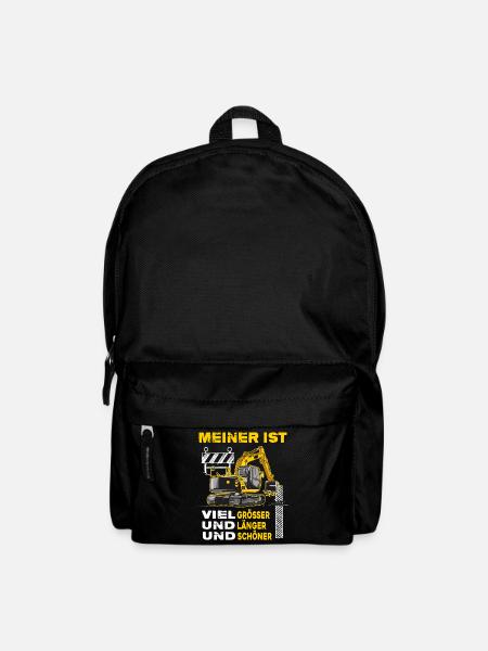 Bagger Baggerschaufel Baggerfahrer Baustelle - Rucksack - Schwarz