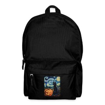 Halloween Gift Women Cat Men Kids Decoration - Backpack - black - Front