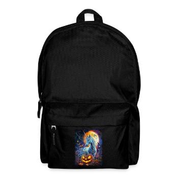 Cadeau d’Halloween Femmes Licorne Hommes Enfants - Sac à dos - noir - Devant
