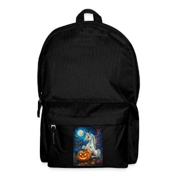 Cadeau d’Halloween Femmes Licorne Hommes Enfants - Sac à dos - noir - Devant