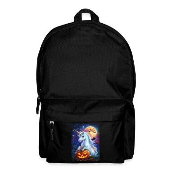 Cadeau d’Halloween Femmes Licorne Hommes Enfants - Sac à dos - noir - Devant