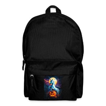 Cadeau d’Halloween Femmes Licorne Hommes Enfants - Sac à dos - noir - Devant