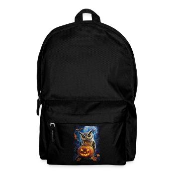 Halloween Geschenk Frauen Eule Männer Kinder Deko - Rucksack - Schwarz - Vorne