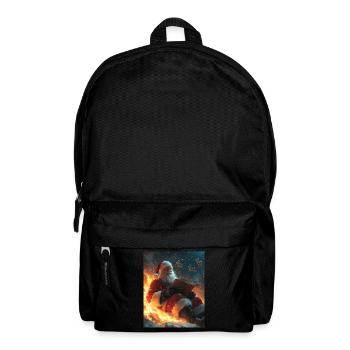 Weihnachtsmann Frauen Männer Kinder Weihnachten - Rucksack - Schwarz - Vorne