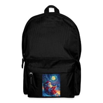 Weihnachtsmann Frauen Männer Kinder Weihnachten - Rucksack - Schwarz - Vorne
