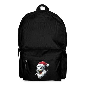 Halloween Gift Ghost with Christmas Hat Decoration - Backpack - black - Front