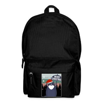 Merry Christmas Cat - Rucksack - Schwarz - Vorne