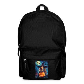 Halloween Cadeau Femmes Sorcière Hommes Enfants Décoration - Sac à dos - noir - Devant