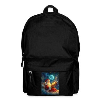 Weihnachtsmann Frauen Männer Kinder Weihnachten - Rucksack - Schwarz - Vorne