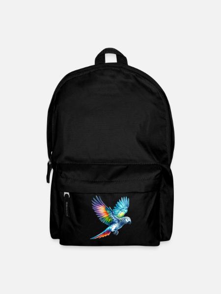Graupapagei Geschenk - Rucksack - Schwarz
