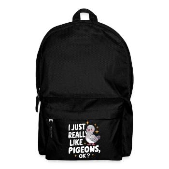 Pigeon Pigeons Animal Oiseau - Sac à dos - noir - Devant