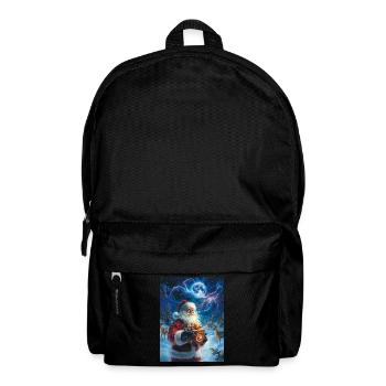 Weihnachtsmann Frauen Männer Kinder Weihnachten - Rucksack - Schwarz - Vorne