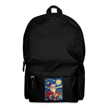 Weihnachtsmann Frauen Männer Kinder Weihnachten - Rucksack - Schwarz - Vorne