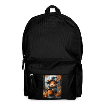 Halloween Geschenk Frauen Kuh Männer Kinder Deko - Rucksack - Schwarz - Vorne