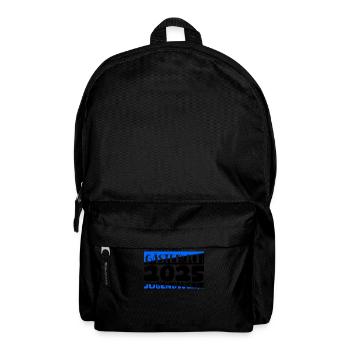 Jugendweihe 2025 Gästebuch Geschenk Mädchen Jungen - Rucksack - Schwarz - Vorne