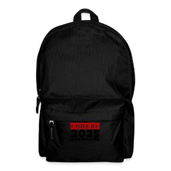 Jugendweihe 2025 Gästebuch Geschenk Mädchen Jungen - Rucksack - Schwarz - Vorne