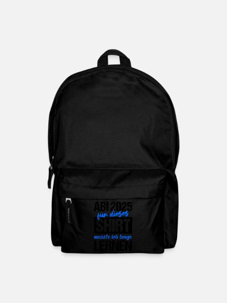 Abi 2025 Gymnasium Abschluss Geschenk Abitur 2025 - Rucksack - Schwarz