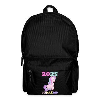 Écolier 2025 Inscription des jeunes filles à l’école 2025 Décoration - Sac à dos - noir - Devant