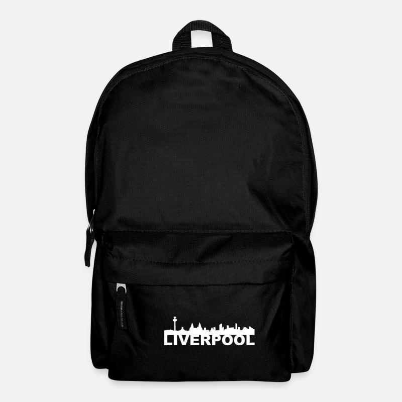 Liverpool England UK Skyline Geschenk Idee - Rucksack - Schwarz