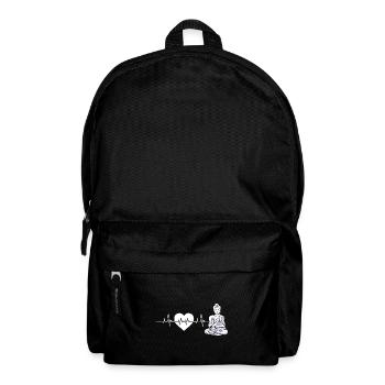 Buddha Yoga Herzschlag Hinduismus Meditation - Rucksack - Schwarz - Vorne