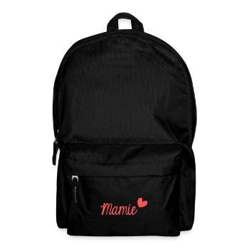 MAMIE. FÊTE DES MÈRES. BONNE FÊTE MAMIE. JE T'AIME - Sac à dos - noir - Devant