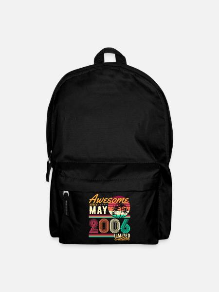 Mai 2006 Jahrgang Vintage Retro Geburtstag - Rucksack - Schwarz