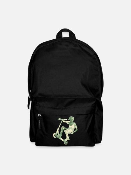 Camouflage Rider Scooter Teens - Rucksack - Schwarz