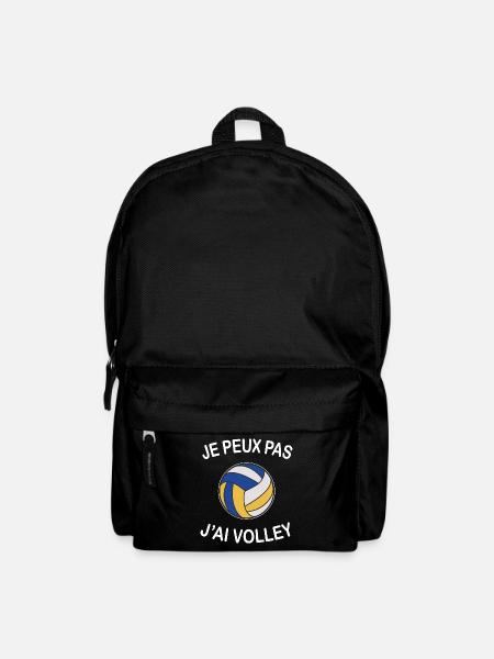 Je Peux Pas J'ai Volley - Sac à dos - noir