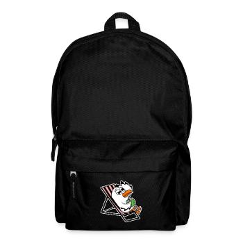 Seagull on the beach - Backpack - black - Front