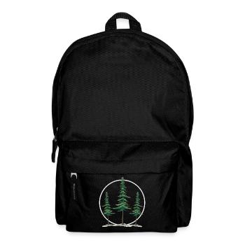 Waldbaden shinrin yoku Waldluft Waldmensch - Rucksack - Schwarz - Vorne