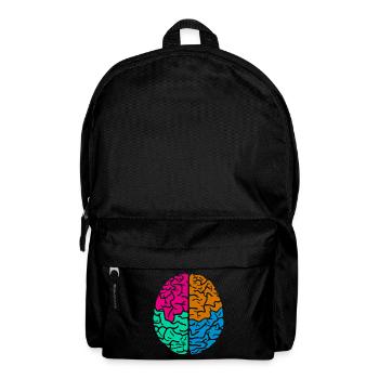 Buntes de cerveau colorés Gehirn - Sac à dos - noir - Devant