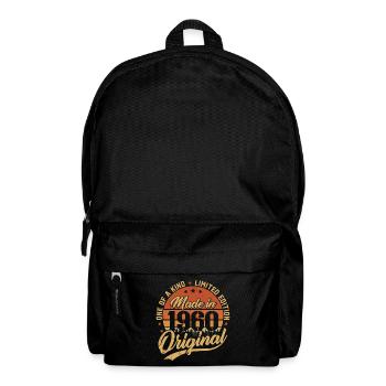 1960 Vintage Born Retro Vintage Birthday Gift - Backpack - black - Front